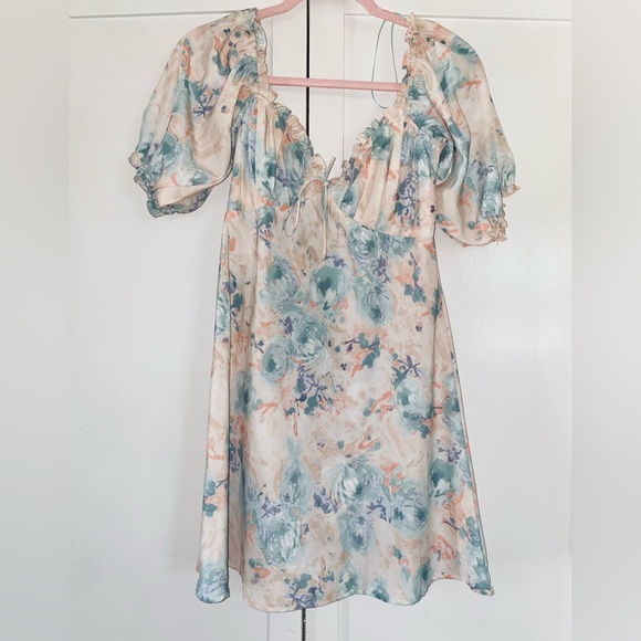 Grade & Gather Floral Mini Dress - Picture 2 of 7